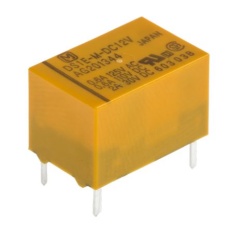 【DS1E-M-DC12V】リレー 12V dc、1c接点 基板実装タイプ