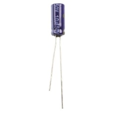 【ECA1HM100】アルミニウム電解コンデンサ(10μF/50V)