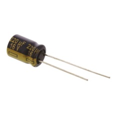 【EEUFC1C221】アルミニウム電解コンデンサ(220μF/16V)