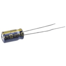 【EEUFC1E101S】アルミニウム電解コンデンサ(100μF/25V)