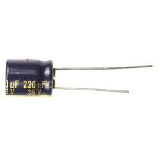 【EEUFC1V221】アルミニウム電解コンデンサ(220μF/35V)
