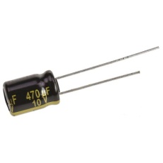 【EEUFM1A471】アルミニウム電解コンデンサ(470μF/10V)