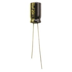 【EEUFM1E101】アルミニウム電解コンデンサ(100μF/25V)