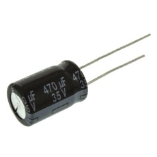【EEUFR1V471】アルミニウム電解コンデンサ(470μF/35V)