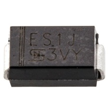 【ES1J-R2】整流ダイオード、1A、600V 表面実装、2-Pin DO-214AC (SMA) シリコンジャンクション 1.7V