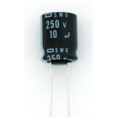 【ESMQ101ELL1R0ME11D】リード形 アルミ小形電解コンデンサ(1μF/100V)