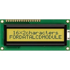 【FC1602N01-FHYYBW-51SE】Fordata 液晶英数字ディスプレイ 半透過型 英数字 黄緑、2列16文字x16 char