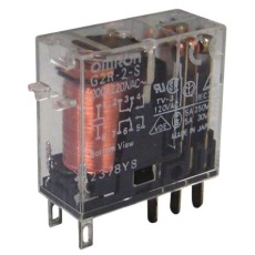 【G2R-2-S-DC12V】Omron パワーリレー 12V dc、2c接点 基板実装タイプ