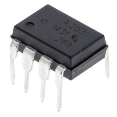 【HCPL-2531-000E】フォトカプラ スルーホール実装 チャンネル数：2 トランジスタ出力