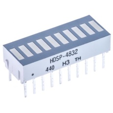 【HDSP-4832】Broadcom LEDディスプレイ、緑、赤、黄、ライトバー、10セグメント、HDSP-4832