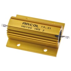 【HS100-1R5-J】Arcol シャーシ取り付け抵抗器、100W、1.5Ω、±5%