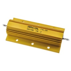 【HS150-1R-J】Arcol 大電力用、メタルクラッド抵抗器、150W、1Ω、±5%