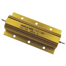 【HS150-3R3-J】Arcol 大電力用、メタルクラッド抵抗器、150W、3.3Ω、±5%