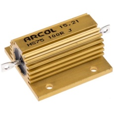 【HS75-100R-J】シャーシ取り付け抵抗器 75W 100Ω ±5％