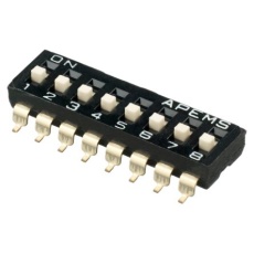 【IKD0803101】APEM ディップスイッチ 凸型アクチュエータスライド SPST
