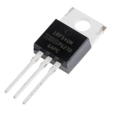 【IRF540NPBF】Nチャンネル MOSFET100 V 33 A スルーホール パッケージTO-220AB 3 ピン