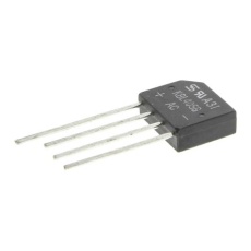 【KBL405G-T0】整流用 ブリッジダイオード 単相 4A 600V 19.6 x 6.48 x 16.38mm KBL405G T0