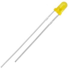 【L-132XYD】LED 黄 スルーホール実装 3 mm 砲弾型(T-1)