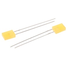 【L-153YDT】LED 黄 スルーホール実装 長方形