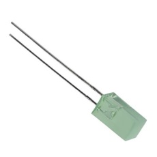 【L-1553GDT】LED 緑 スルーホール実装 長方形