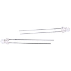 【L-34QBC-D】LED 青 スルーホール実装 3 mm 砲弾型(T-1)