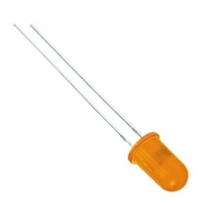【L-53ND】LED オレンジ スルーホール実装 5 mm(T-1 3/4)