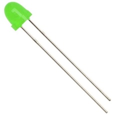 【L-63GD】LED 緑 スルーホール実装 5 mm(T-1 3/4)