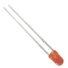 【L-934ND】LED オレンジ スルーホール実装 3 mm 砲弾型(T-1)