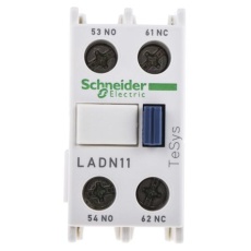 【LADN11】シュナイダーエレクトリック 補助接点ブロック、2、LADN、10 A、型式:LADN11