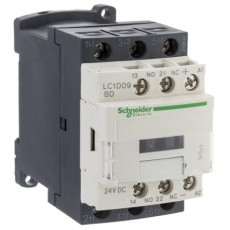【LC1D09BD】シュナイダーエレクトリック 電磁接触器 24 V dc 3極 LC1Dシリーズ、LC1D09BD