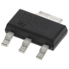 【LD1117S33TR】電圧レギュレータ 低ドロップアウト電圧 3.3 V 3+Tab-Pin