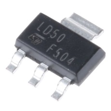 【LD1117S50CTR】電圧レギュレータ 低ドロップアウト電圧 5 V、3+Tab-Pin、LD1117S50CTR