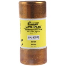 【LPJ-40SP】管ヒューズ 40A 25 x 60mm 300V ac(タイムラグ)LPJ-40SP