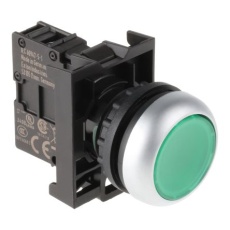 【M22-DL-G+M22-A+M22-LED-G】押しボタンヘッド M22 モーメンタリ 緑
