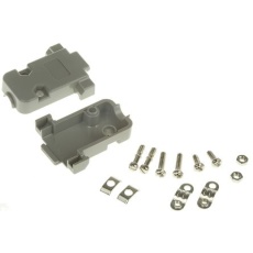 【MHCCOV-09SC-LG】D-Sub バックシェエル MHCCOV シリーズ 9 極 E グレー MHCCOV-09SC-LG