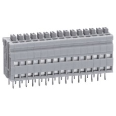 【ML-700-NV-10P】基板用端子台、2.54mmピッチ 、1列、10極、グレー