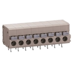 【ML-800-S1H-2P】基板用端子台 5mmピッチ 1列 2極 グレー
