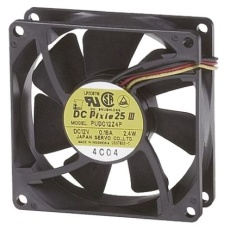 【PUDC12D4】軸流ファン 電源電圧:12 V dc、DC、80 x 80 x 25.5mm、PUDC12D4