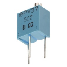 【PV37W502C01B00】半固定抵抗器(トリマポテンショメータ)5kΩ スルーホール 12回転型