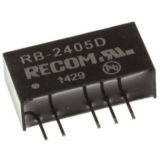 【RB-2405D】Recom DC-DCコンバータ Vout:±5V dc 21.6 → 26.4 V dc、1W、RB-2405D