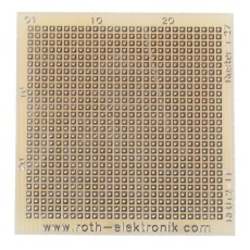 【RE012-LF】ユニバーサル基板 穴ピッチ:1.27 x 1.27mm、穴経0.45mm 1 RE012-LF
