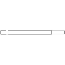 【S-10H-0(3R)】コンタクトプローブ(プローブピン) 1.91mm フラットヘッド(マイナス) S-10H-0(3R)