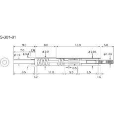 【S-301-01】コンタクトプローブ(プローブピン) S-301-01
