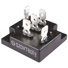 【S30VT60】整流用 ブリッジダイオード 30A 600V 36 x 36 x 11.5mm S30VT60