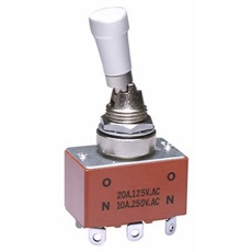 【S6AL】トグルスイッチ DPDT パネルマウント ラッチ