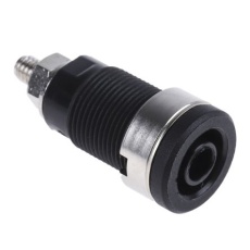 【SEB-6445-NI-/-SW】バナナソケット メス 黒 SEB 6445 NI / SW