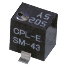 【SM-43X-5K-OHM】半固定抵抗器(トリマポテンショメータ)5kΩ 表面実装 5回転型