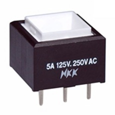【UB16SKW03N】押しボタンスイッチ ラッチ PCB 単極双投(SPDT)