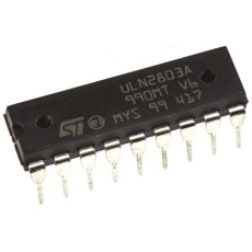 【ULN2803A】NPN モータドライバIC、50 V、500 mA、18-Pin PDIP