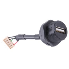 【USBAF7】USBコネクタ A タイプ メス パネルマウント USBAF7
